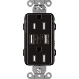 Salida Usb Dúplex Lutron Claro De 15 Amperios | Car-15-ubtr-