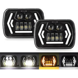 Par Faros Led 5x7 6x7 Hi/lo Haz Señal Drl Camione Jeep Yj Xj