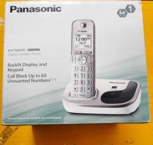 Teléfono Inalámbrico Panasonic Kx-tgd210 Color Gris Consulta