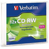 Cd - Rw Verbatim-700mb 12x Slim Case / Individual / 95161