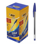 Caneta Bic Esferográfica 1.0 Azul Cristal 50 Un