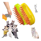 Cepillo Automatico 3 En 1 A Vapor Gatos Perro Mascota Pelos