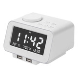 White Alarm Clock Digital Radio