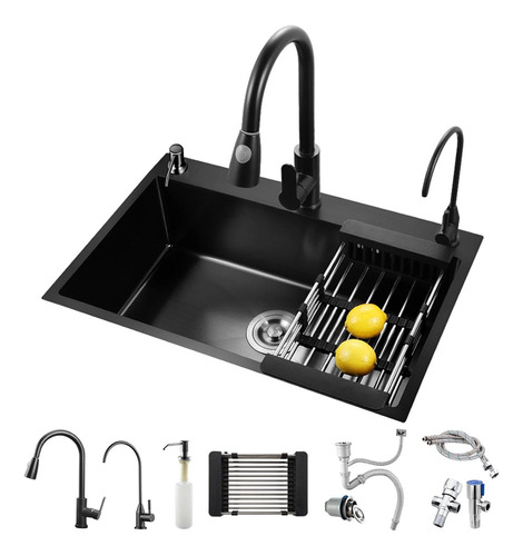 Fregadero De Cocina Acero Inoxidable 304 60×45 Grifo Incluid