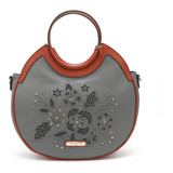 Bolsa Nicole Lee Con Asa Circular Y Corte Laser Ss22