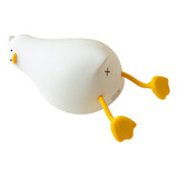 Usb Recargable Pato Silicona Led Lámpara De Noche Para Niños