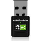 Adaptador Wifi Usb, 600 Mbps Inalámbrico Wifi Adaptadores .