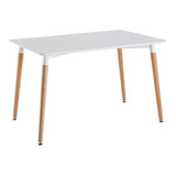 Mesa Eames Nordica Escandinava Rectangular Comedor 120x80