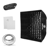 Softbox Greika 40x40 Bowens Com Grid Para Tocha Ou Led