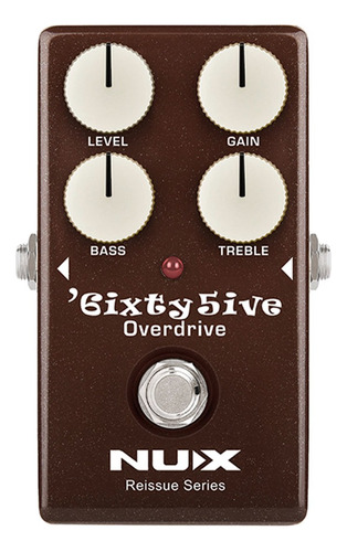 Pedal Analógico Overdrive Nux 6ixty5ive