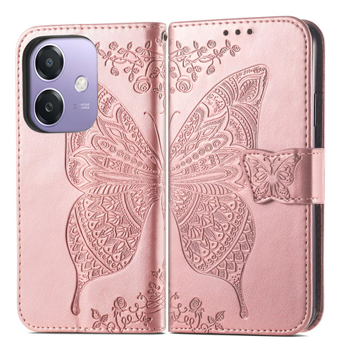 Funda De Teléfono Tipo Cartera Con Forma De Mariposa Para Oppo A60 5g/oppo A40 4g, Funda Abatible Con Función Atril