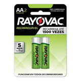 Pilha Recarregável Econômica Aa C/2 Un 1350mah Rayovac