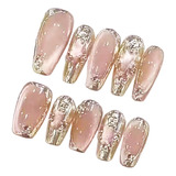 10 Piezas De Uñas Postizas Artificiales Para Manicura, Xs