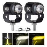 Par Faros De Lupa Doble Color Alta/baja Para Auto Moto 60w