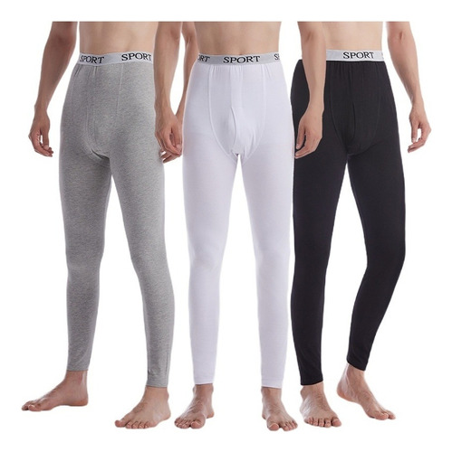 Pantalones Térmicos Elásticos De Algodón Y Lycra Para Hombre