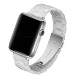 Pulseira 3 Elos Branco Para Apple Watch 41mm 40mm 38mm Serie