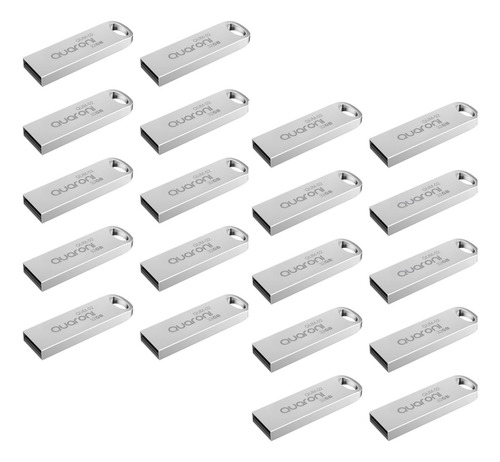 Paquete 20 Memoria Usb 32gb Quaroni Metalica Usb 2.0 Kt