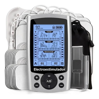 Electro Estimulador Tens Ems 60 Modos Masaje Recargable TENS 8000 Digital: para aliviar el dolor de espalda, manos, muslos, ciática, cuello, nervios, hombros, glúteos, codos y músculos. | Envío gratis
