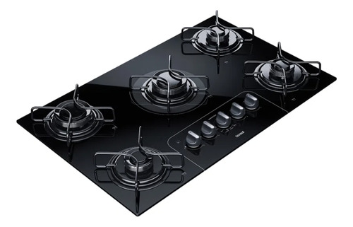 Fogão Cooktop 5 Bocas A Gás 127/220v Preto Consul