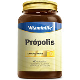 Suplemento Em Cápsulas Vitaminlife Vitaminas Própolis - 60 Multivitamínicos Em Pote De 60ml 12 Un
