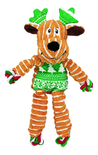 Juguete Para Perro Kong Navidad Floppy Knots Reno Sm/md