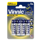 Pilas Aa Alcalinas Vinnic Blister  X 4 Unidades Amsterdamarg