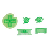 Botones Color Verde Transparente Para Game Boy Color (gbc)