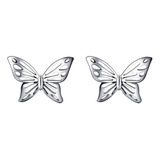 Aretes Mariposa Para Mujer En Plata 925