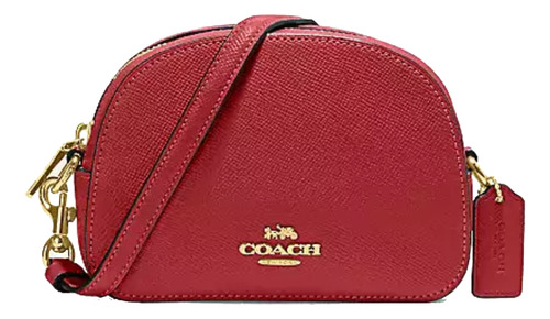 Bolsa Coach Original Serena Crossbody Rojo De Cuero 97561