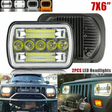 Par De Faros Led Cuadrados 5x7 7x6 Para Ford F650 F750 F-250