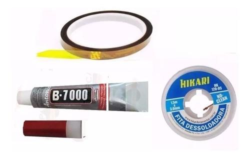 Kit Malha Dessoldora Cola B7000 E Fita Kapton 5mm