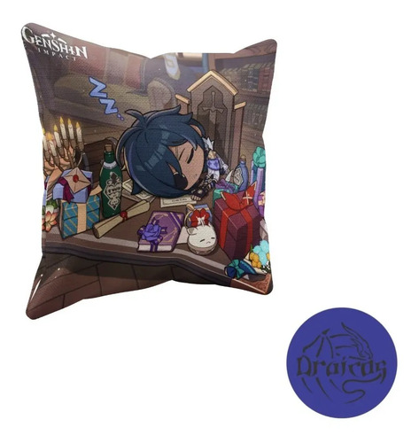 Genshin Impact Videojuegos Pack 01 Cojin Regalo 45x45cm C45 | MercadoLibre