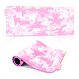 Mouse Pad Gamer Con Antideslizante Color Rosa 30x80cm Rgb