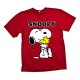 Polera Diseño Snoopy Unisex Estampada Dtf Cod 005 - Senshi