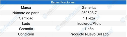 Tolva/lodera Salpicadera Chevrolet Sonic 15-16 Generica