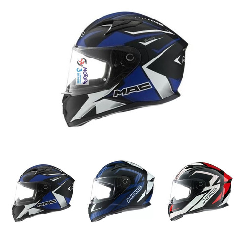 Jm Nuñez Casco Integral Moto Mac Speed Suzuka Bond  