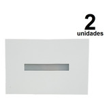 2 Balizador Friso Branco Parede Escada Caixa 4x2 P/ Led G9 