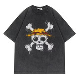 Para One Piece Skull Short-sleeved T-shirt