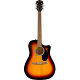 Violão Eletroacústica Fender Alternative Fa-125ce Para Destros Sunburst Nogueira Brilhante