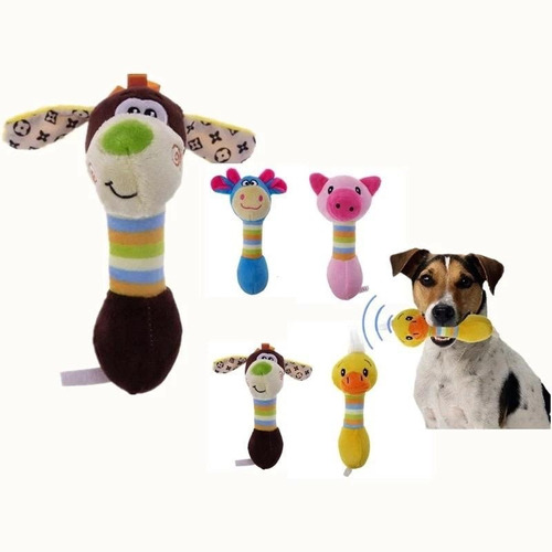 Juguete Peluche Muñeco Perro Mascota Sonido Pato Vaca Puerco