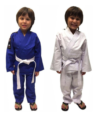 Kimono Reforçado Bushi Infantil- Judô/jiu-jitsu Com Faixa!!!