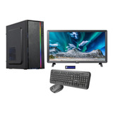 Computadora Pc Armada + Monitor Ssd 480 Ram 16 Win 10 Kit