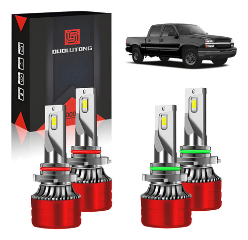 Focos Led Chevrolet Silverado 1999-2006 Luz Alta Y Baja