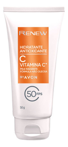 Hidratante Facial Antioxidante Vitamina C Avon Renew 50g Momento De Aplicação Dia Tipo De Pele Normal