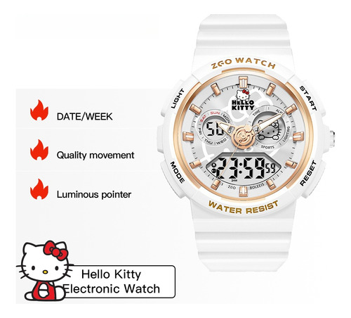 Reloj Electrónico Deportivo Luminoso Impermeable Sanrio