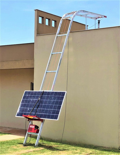  Elevador Painel Solar Motorizado Com Escada 25metros