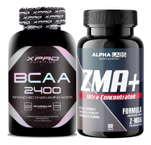  Crescer Músculos Rápido (mais Ganho Seco) Bcaa + Zma Combo