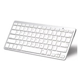 Teclado Inalámbrico Bluetooth Plateado