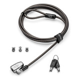 Cable Antirrobo Clicksafe 2.0 3-in-1 Keyed Laptop Lock Negro