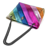 Kurt Geiger Eagle Head Vintage Rainbow Bolso De Hombro Ccc